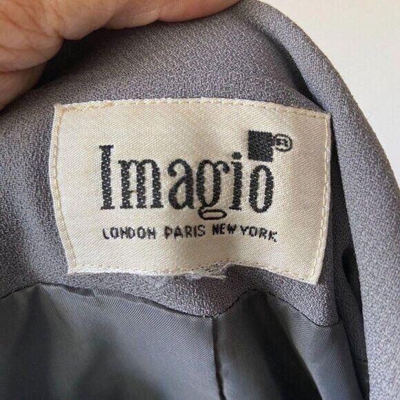 Imagio Casual Button Closure Boyfriend Blazer Jacket for Women - Picture 8 of 8